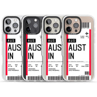 Personalised Austin Boarding Pass