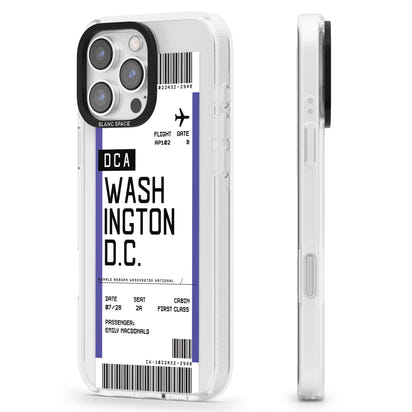 Personalised Washington D.C. Boarding Pass