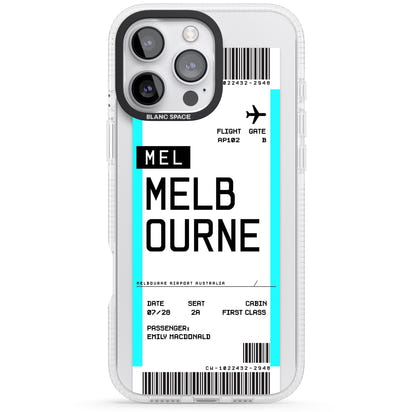 Personalised Melbourne Boarding Pass