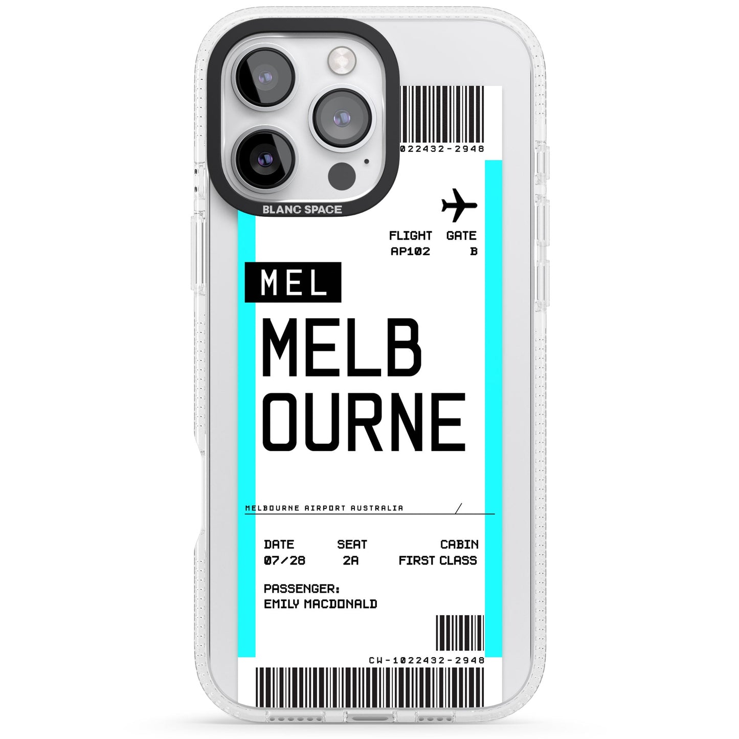 Personalised Melbourne Boarding Pass