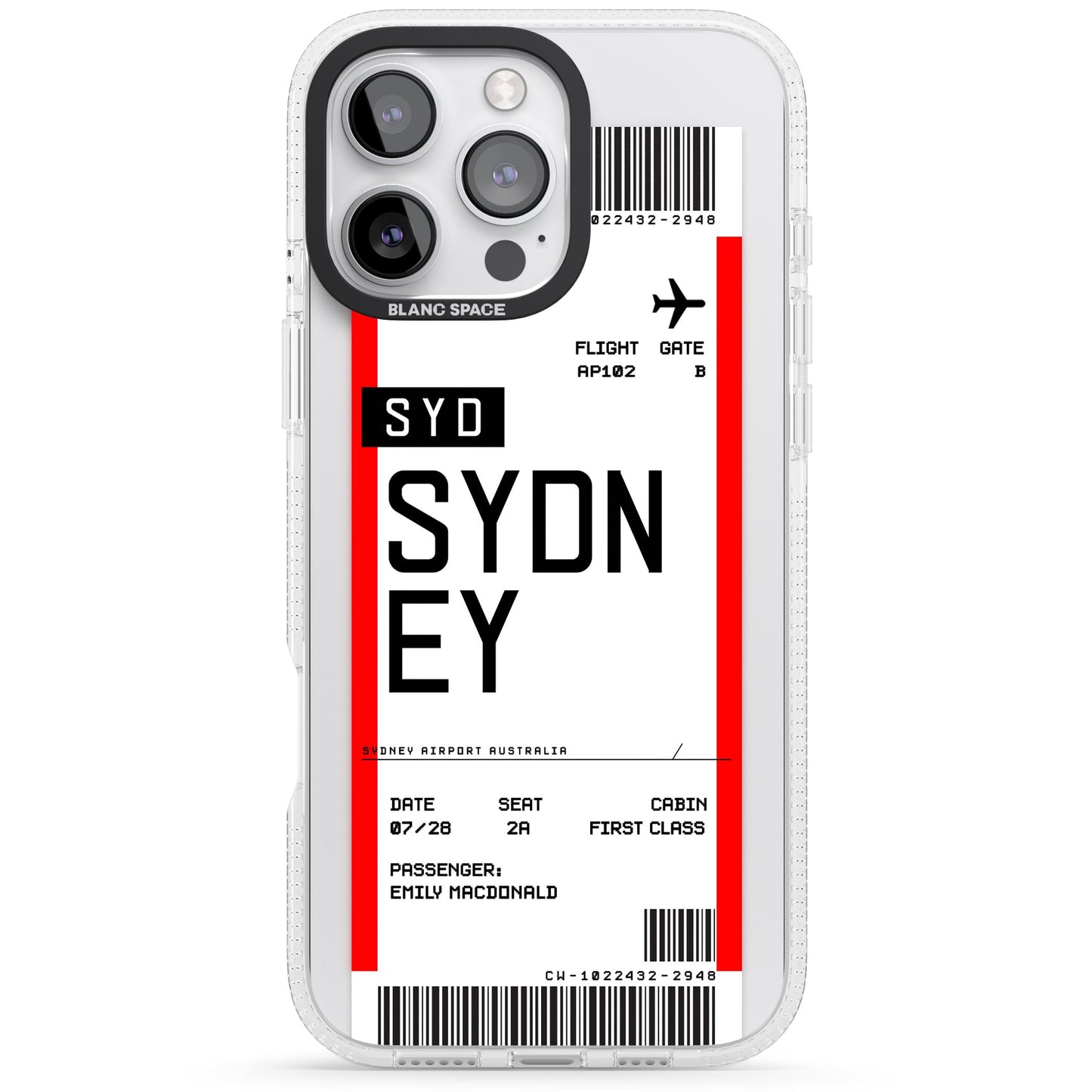 Personalised Sydney Boarding Pass