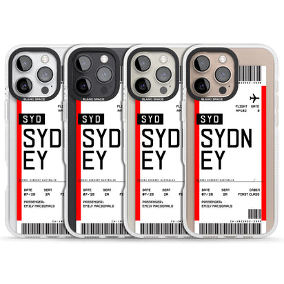 Personalised Sydney Boarding Pass