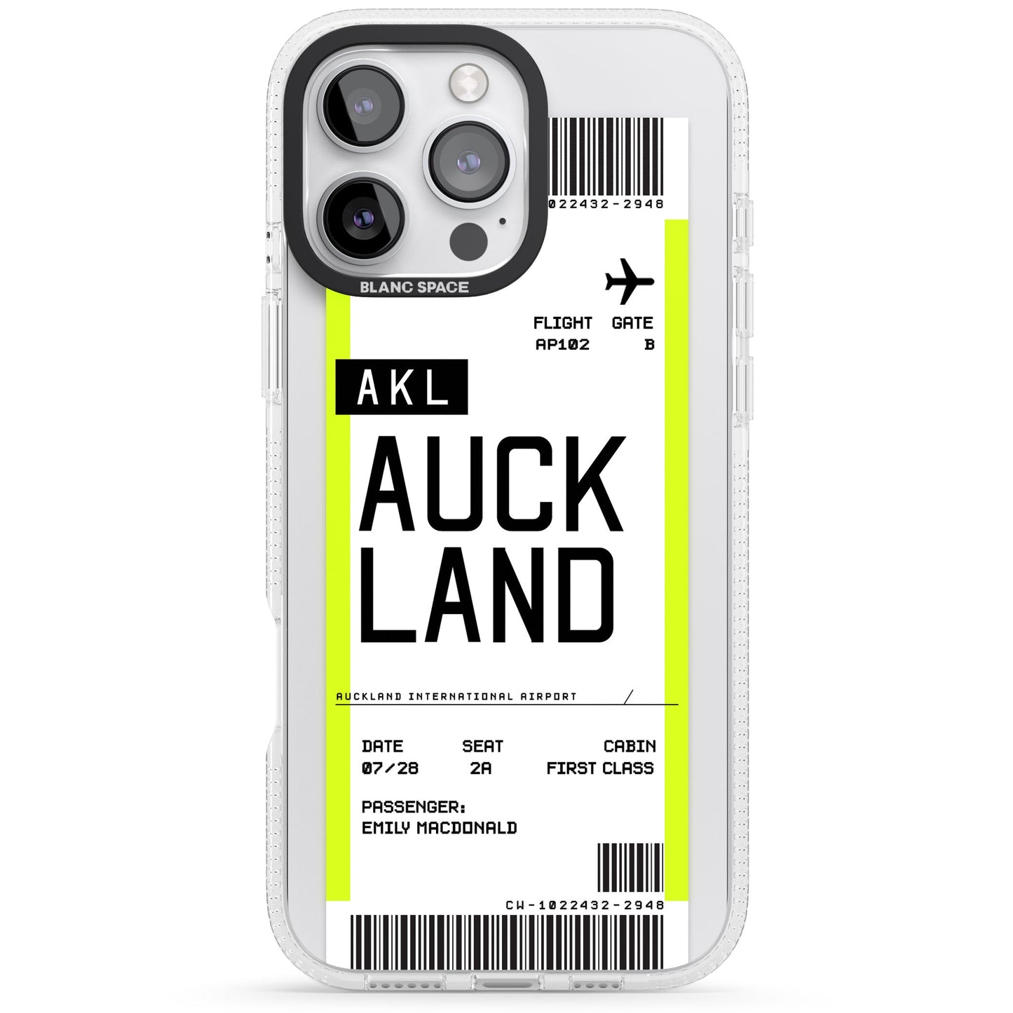 Personalised Auckland Boarding Pass