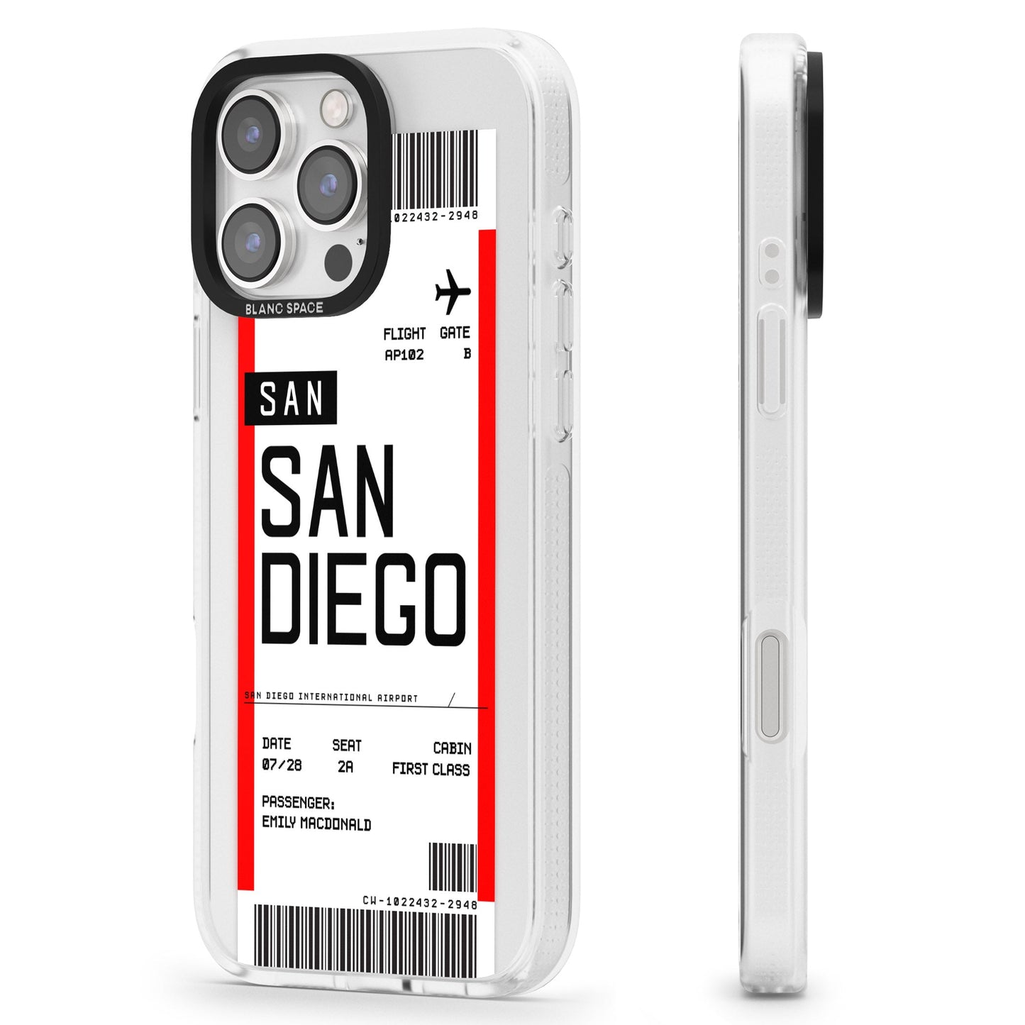 Personalised San Diego Boarding Pass