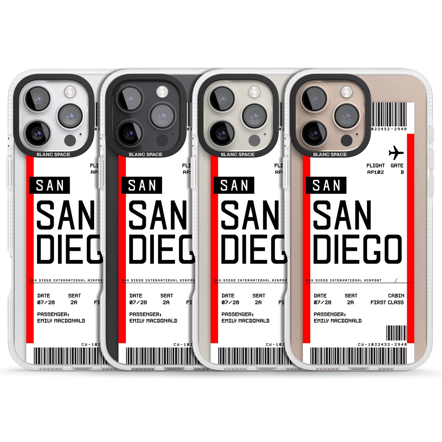 Personalised San Diego Boarding Pass