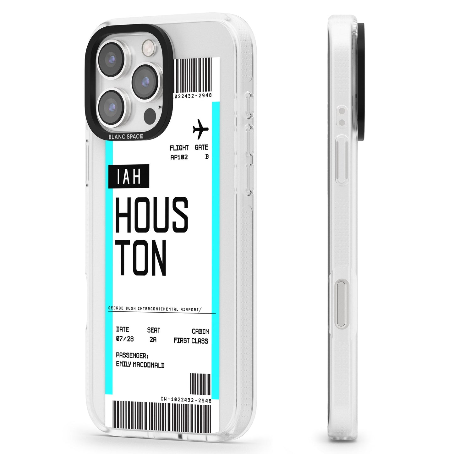 Personalised Houston Boarding Pass