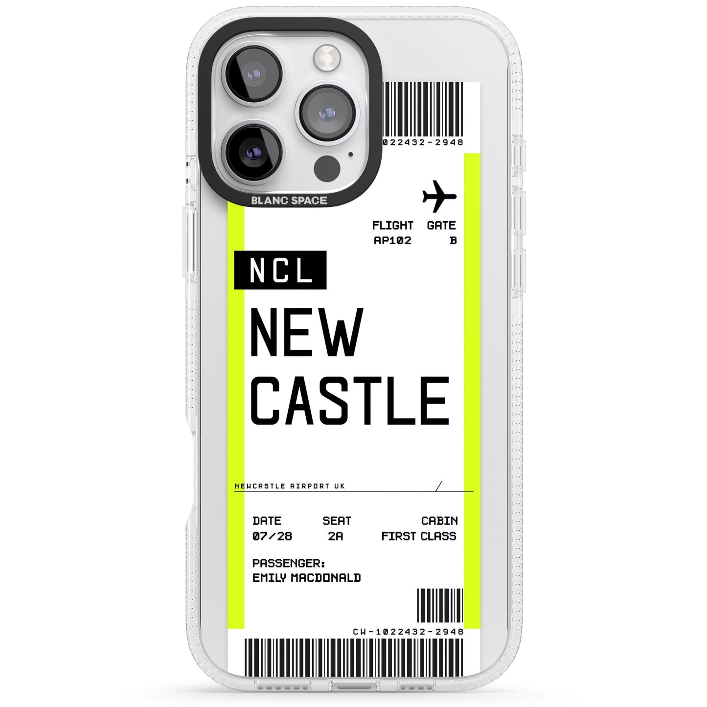 Personalised Newcastle Boarding Pass