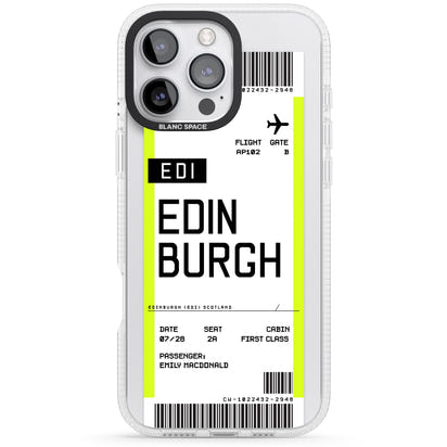 Personalised Edinburgh Boarding Pass