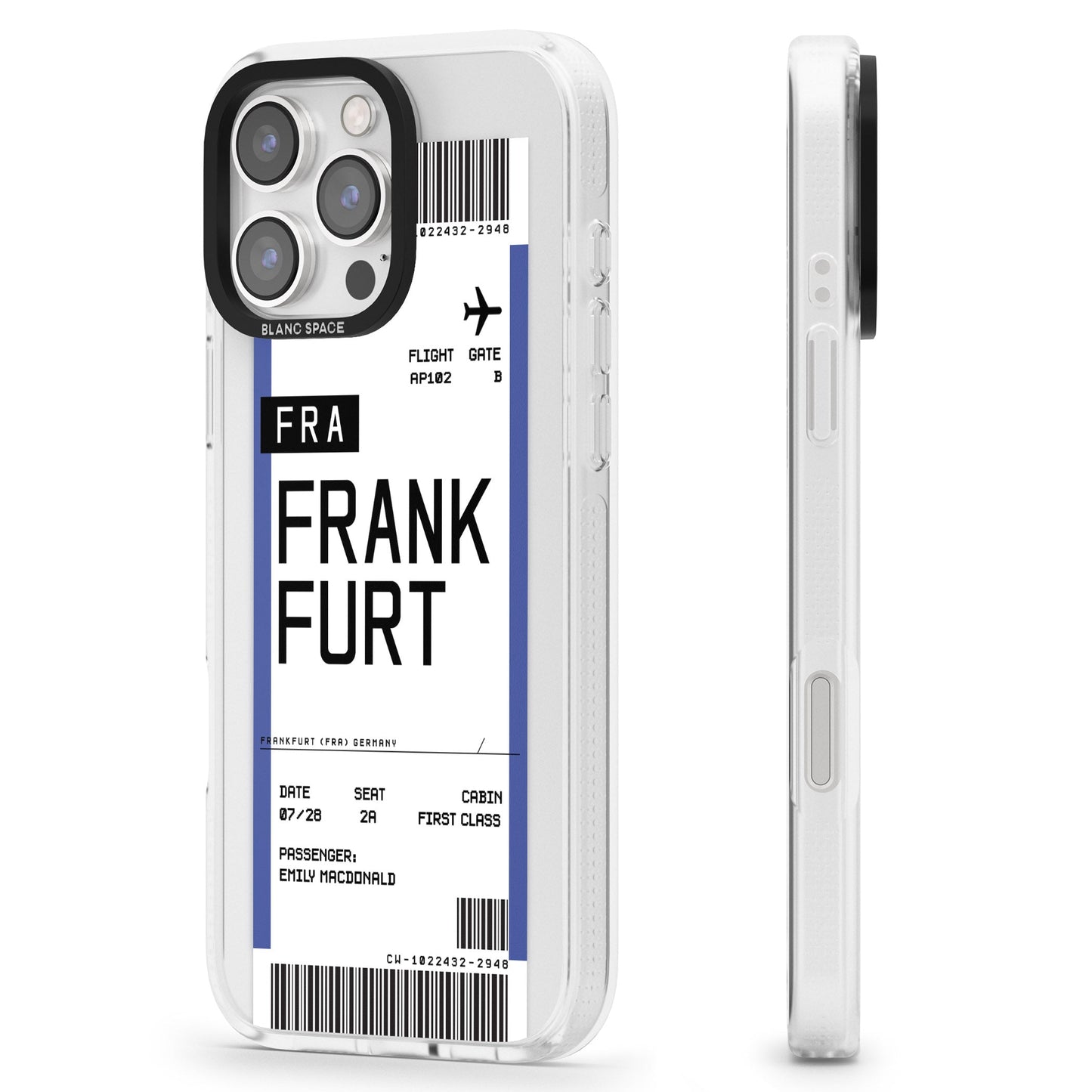 Personalised Frankfurt Boarding Pass