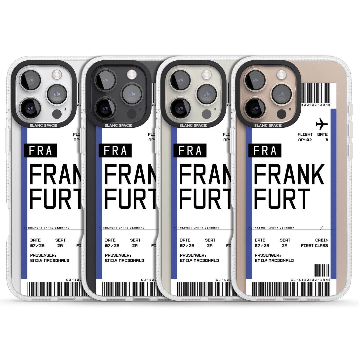 Personalised Frankfurt Boarding Pass