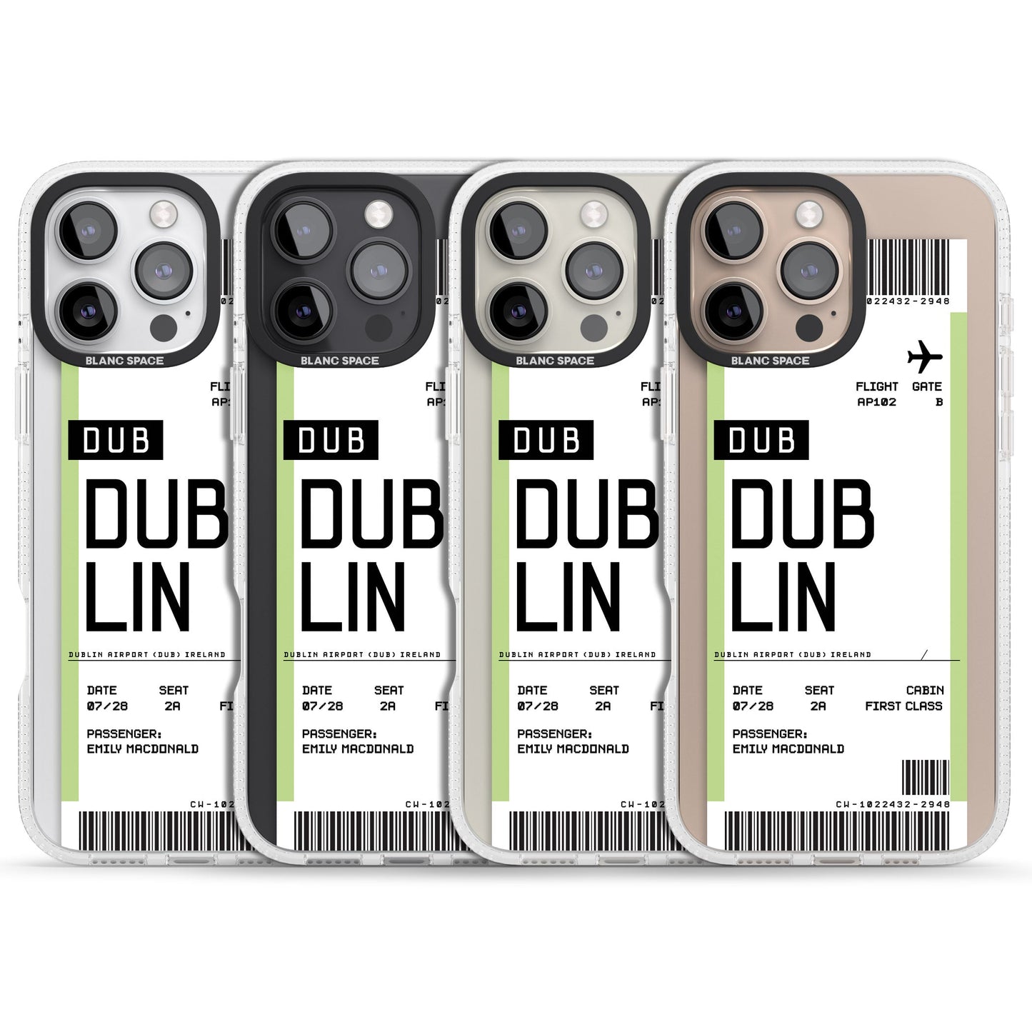 Personalised Dublin Boarding Pass