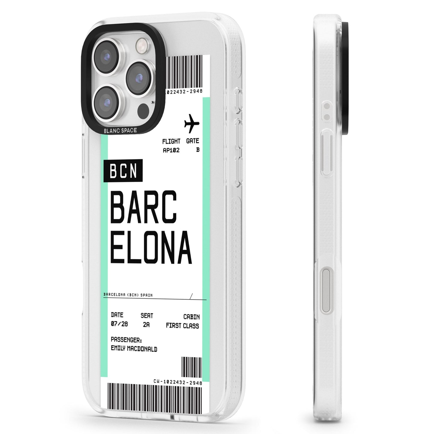 Personalised Barcelona Boarding Pass