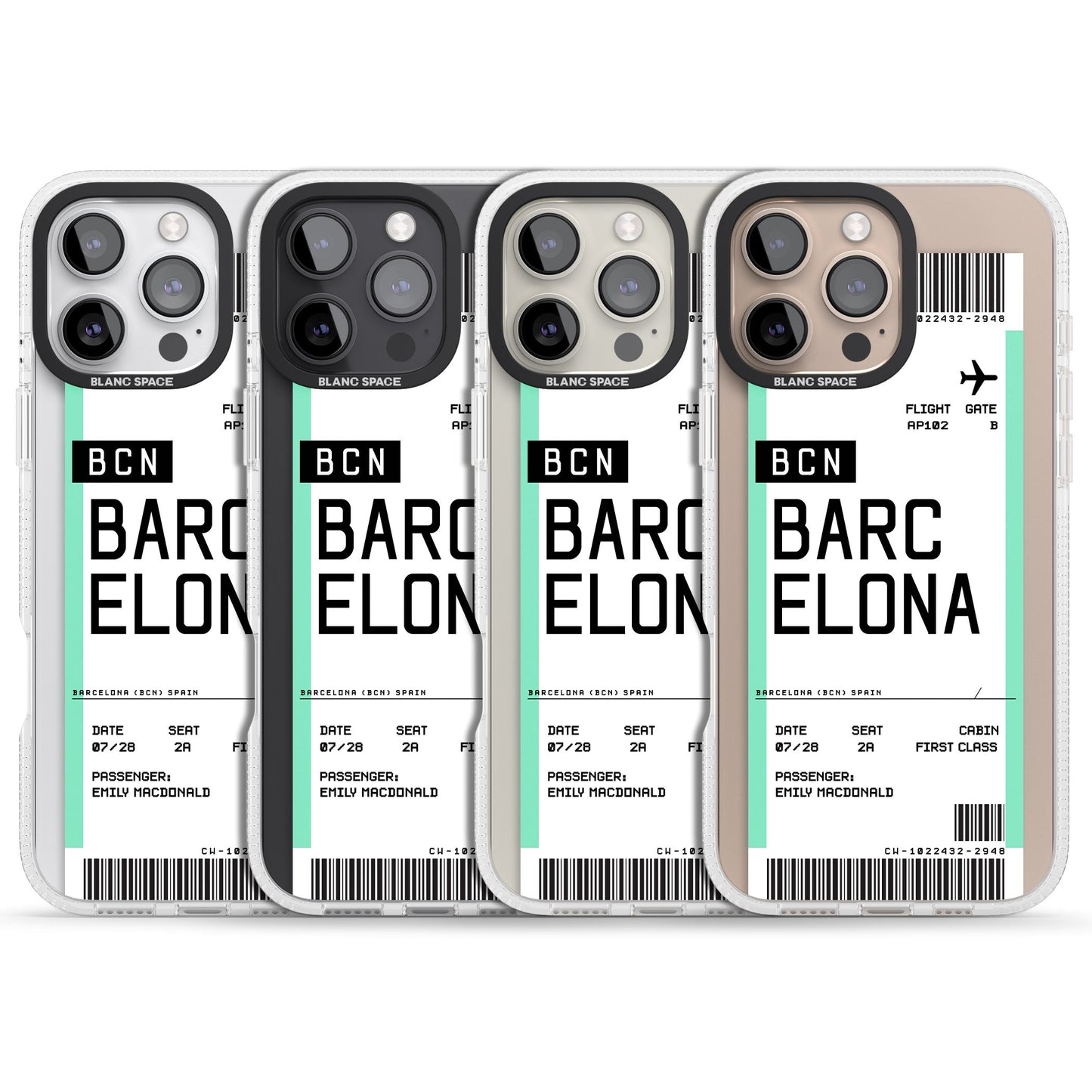 Personalised Barcelona Boarding Pass