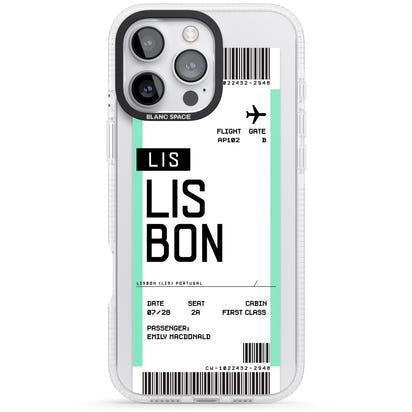 Personalised Lisbon Boarding Pass