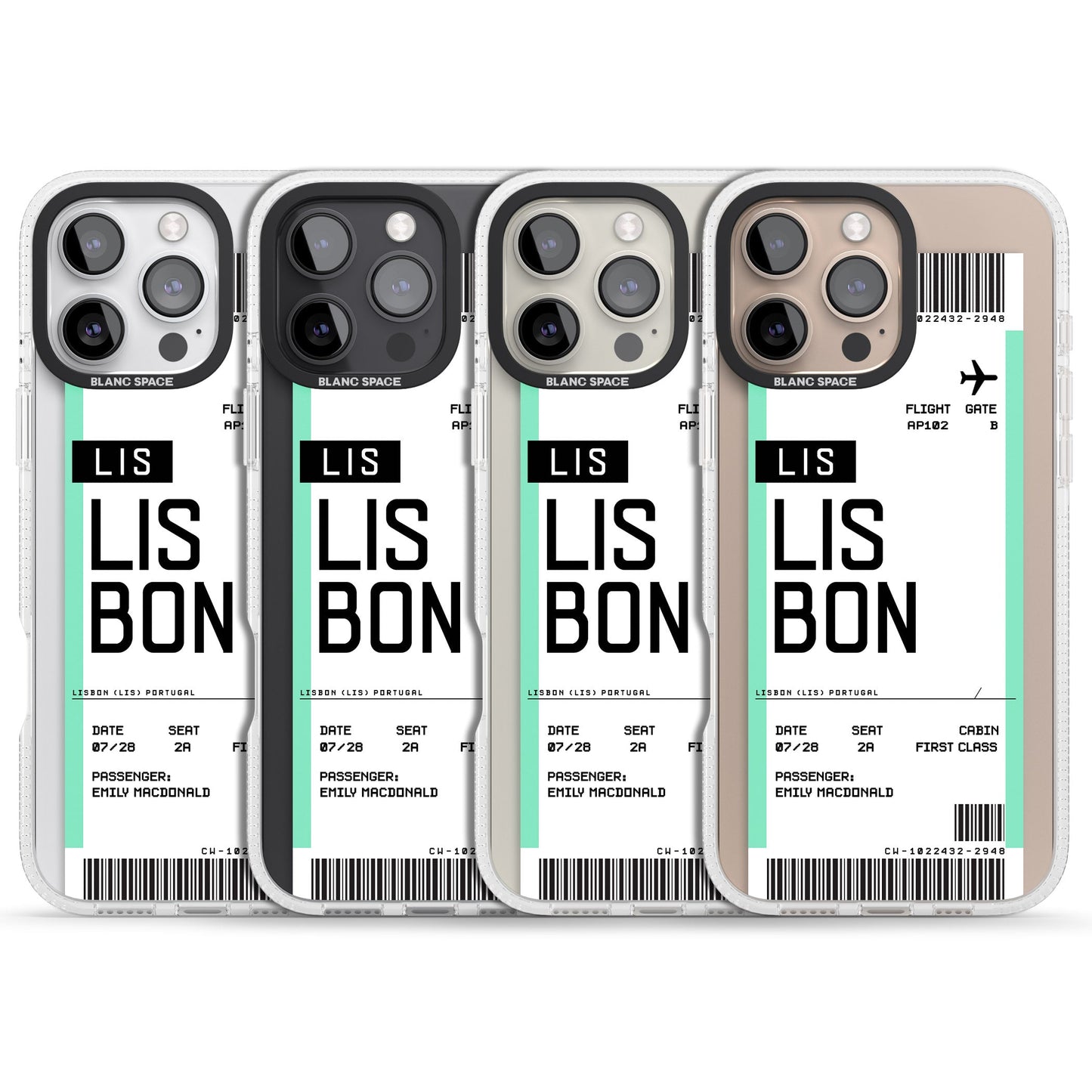 Personalised Lisbon Boarding Pass