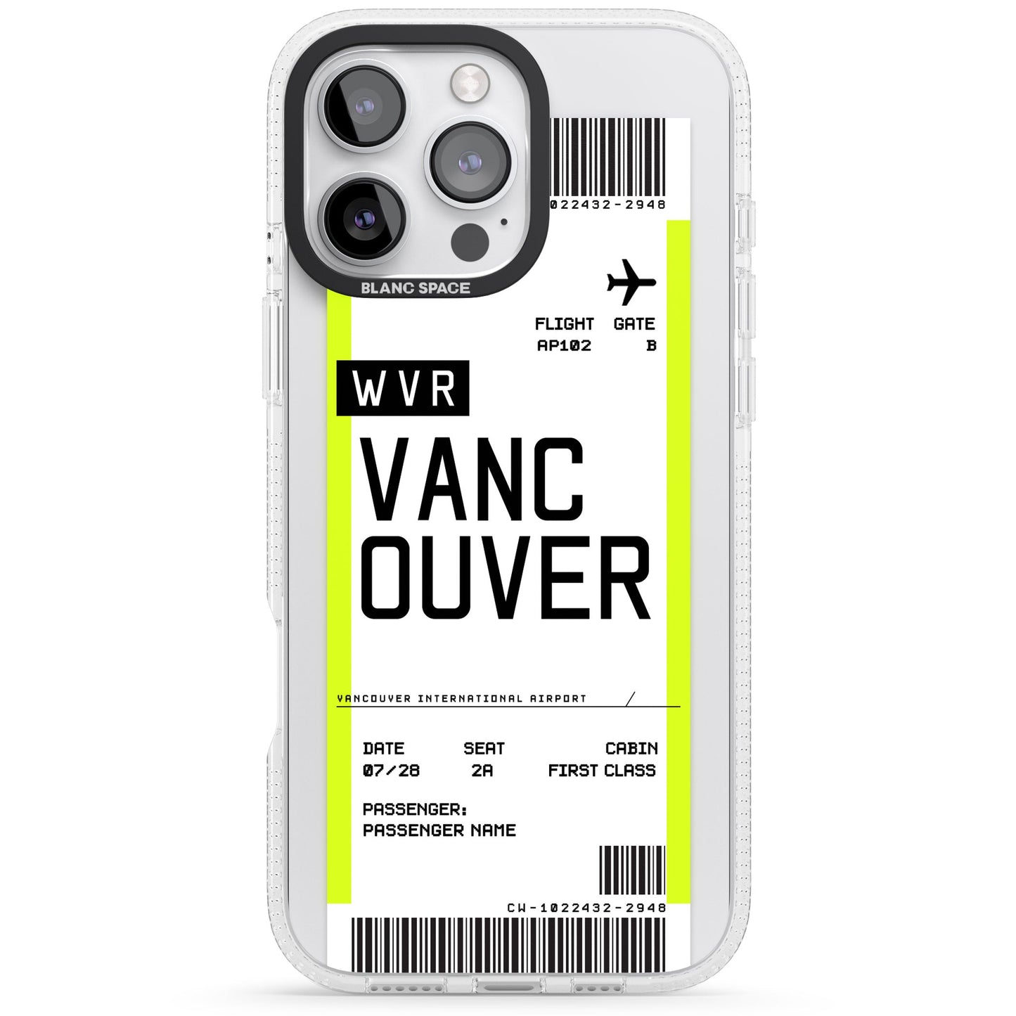Personalised Vancouver Boarding Pass