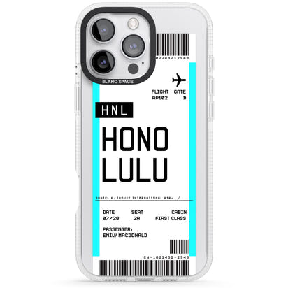 Personalised Honolulu Boarding Pass