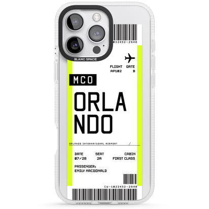 Personalised Orlando Boarding Pass