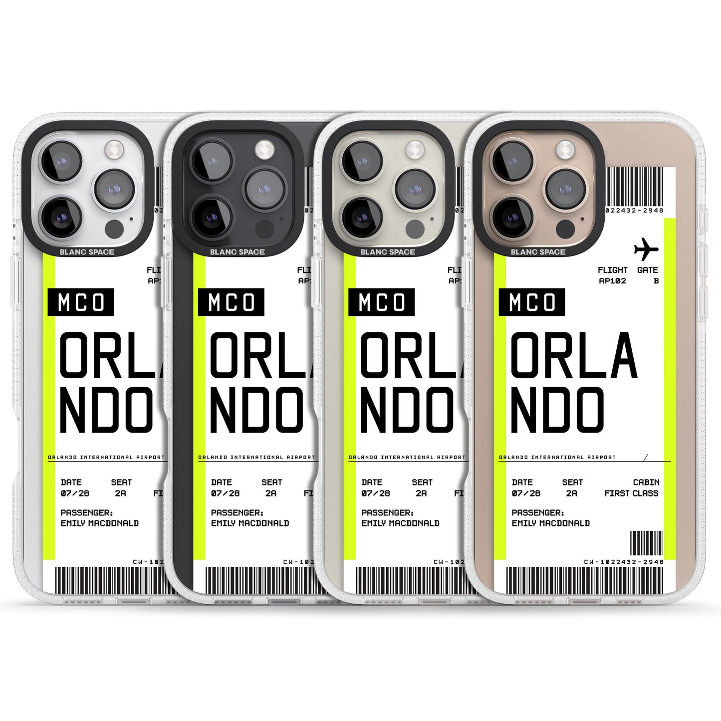 Personalised Orlando Boarding Pass