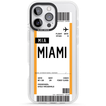 Personalised Miami Boarding Pass