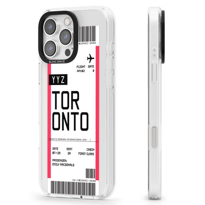 Personalised Toronto Boarding Pass
