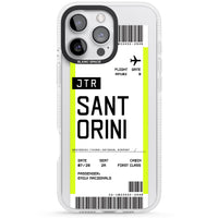 Personalisierte Bordkarte für Santorini