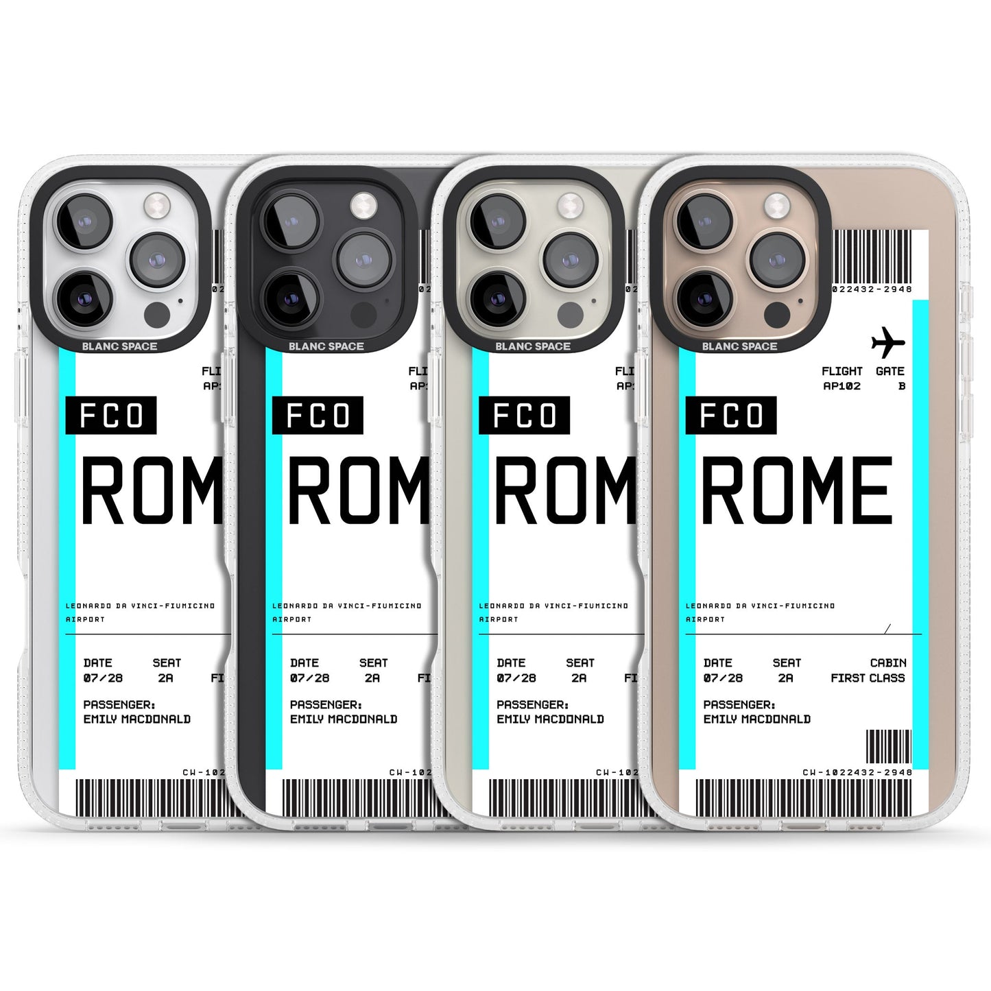 Personalised Rome Boarding Pass