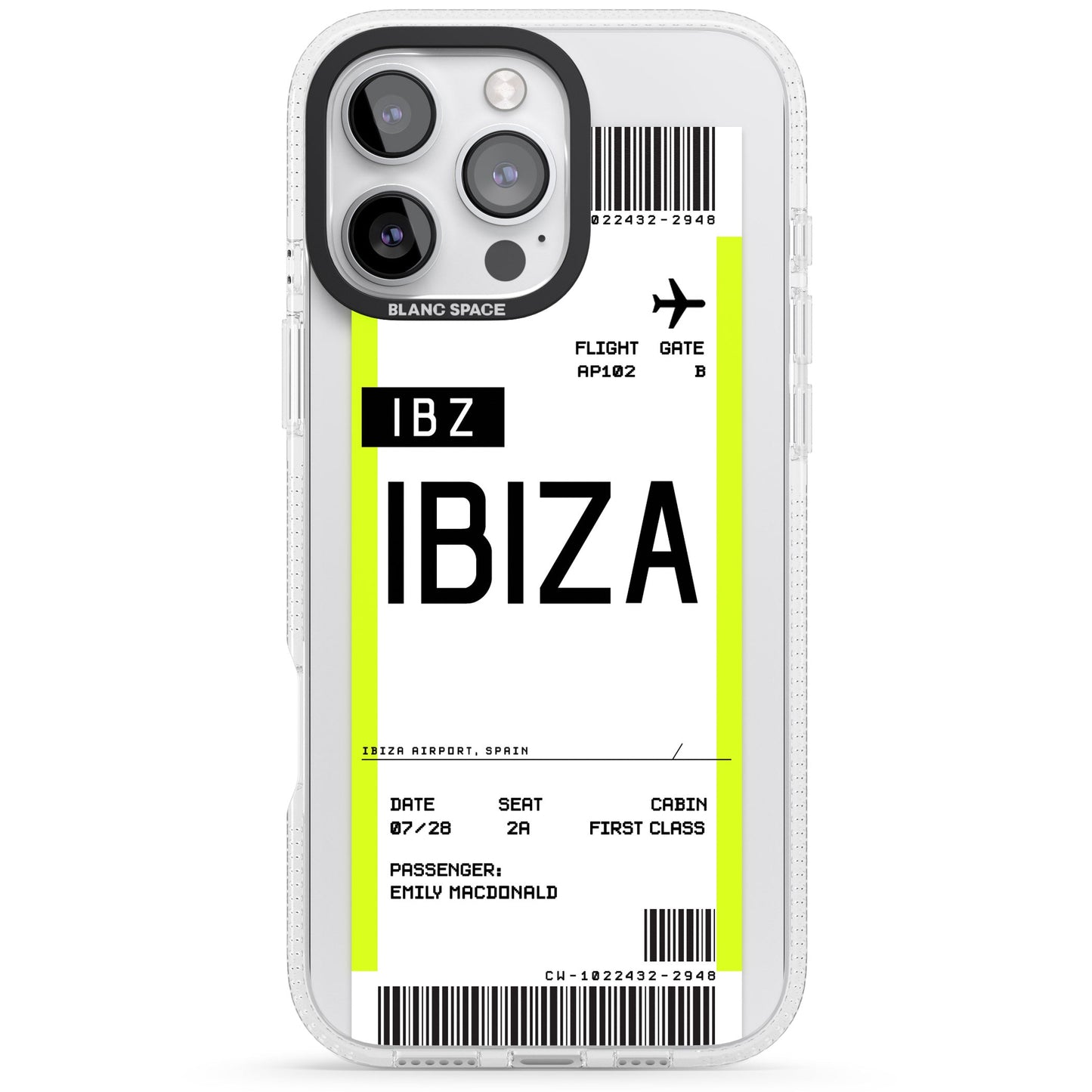 Personalised Ibiza Boarding Pass
