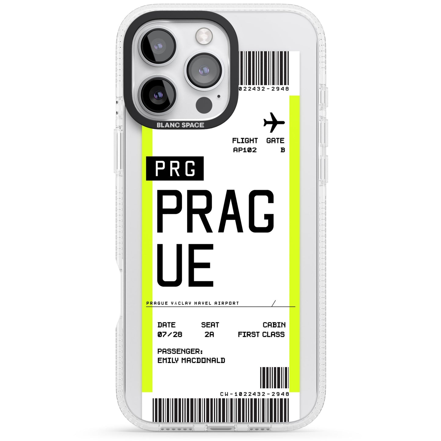 Personalised Prague Boarding Pass