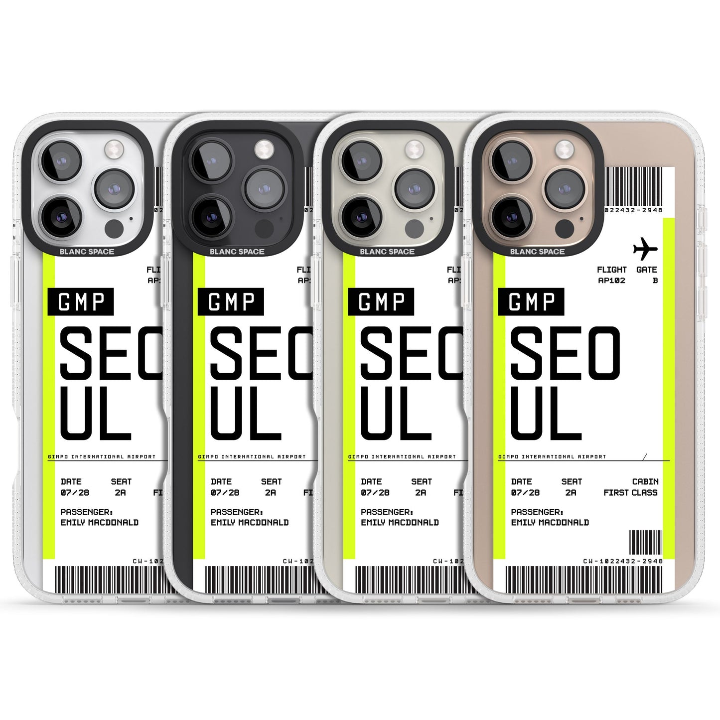 Personalised Seoul Boarding Pass