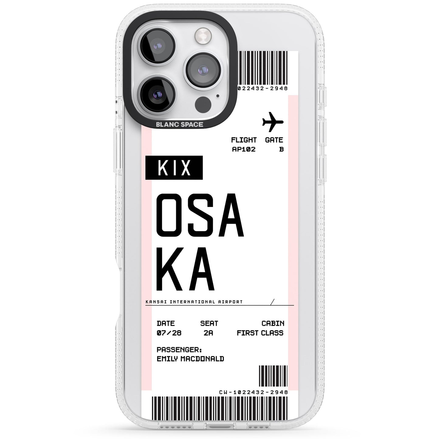 Personalised Osaka Boarding Pass
