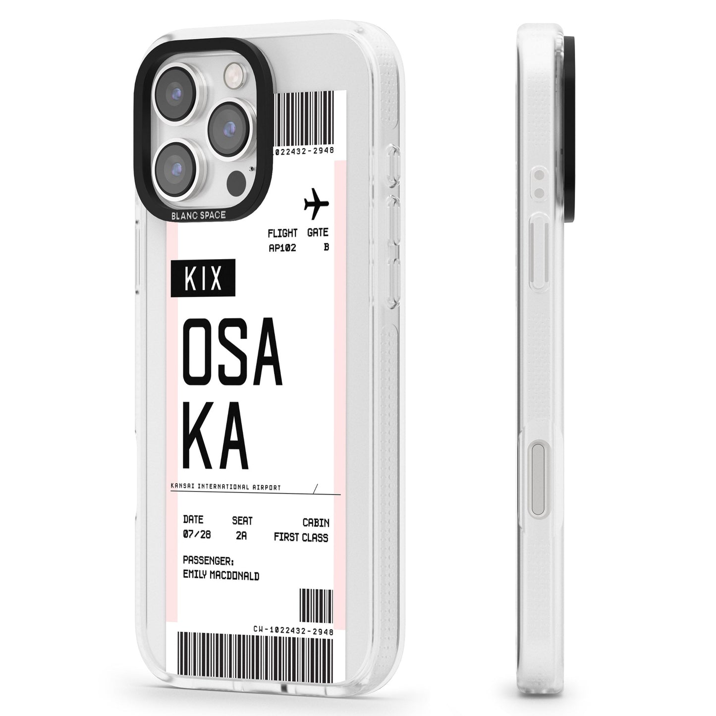 Personalised Osaka Boarding Pass