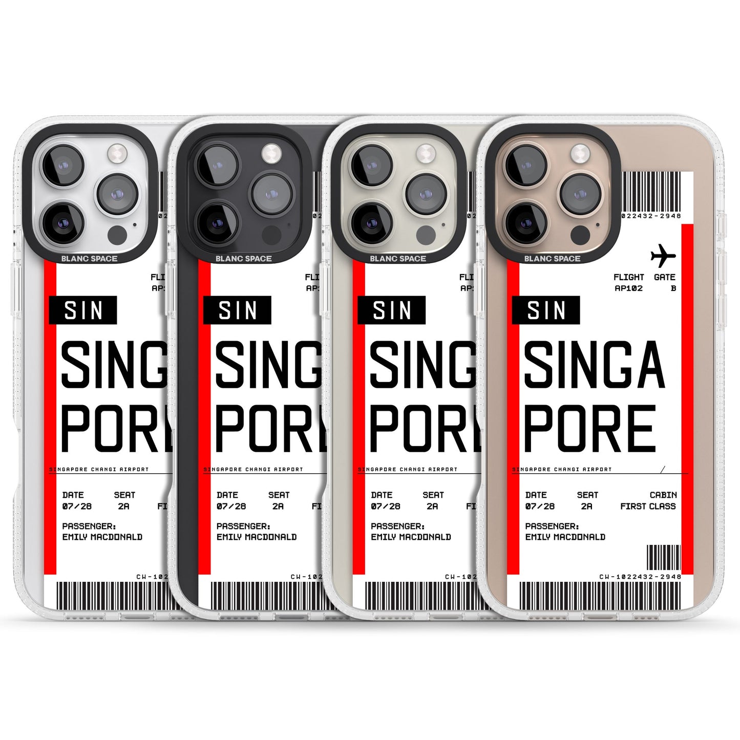 Personalised Singapore Boarding Pass