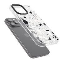 Cartoon Cat Collage Black & White