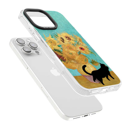 Cat with Van Gogh's Sunflowers