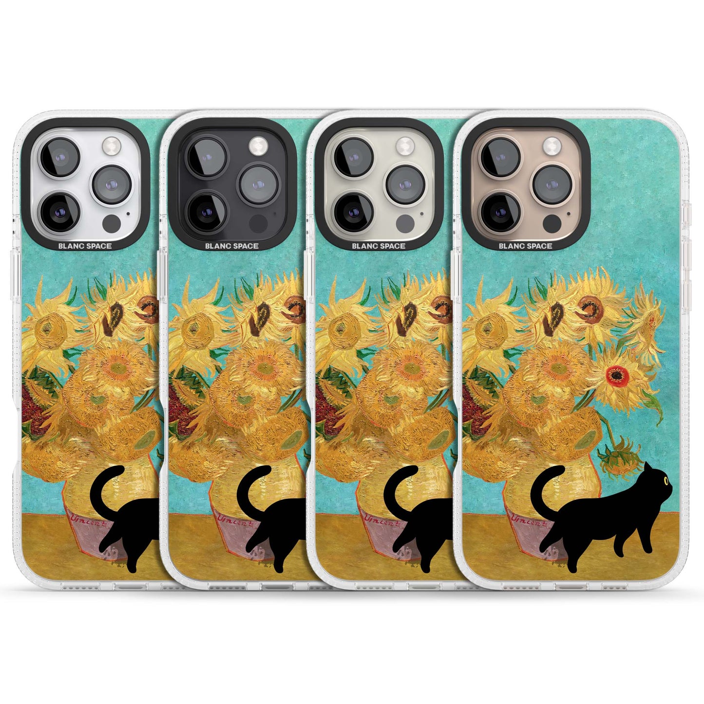 Cat with Van Gogh's Sunflowers