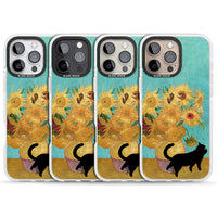 Cat with Van Gogh's Sunflowers