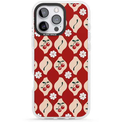 Vintage Cherry Diamond Pattern