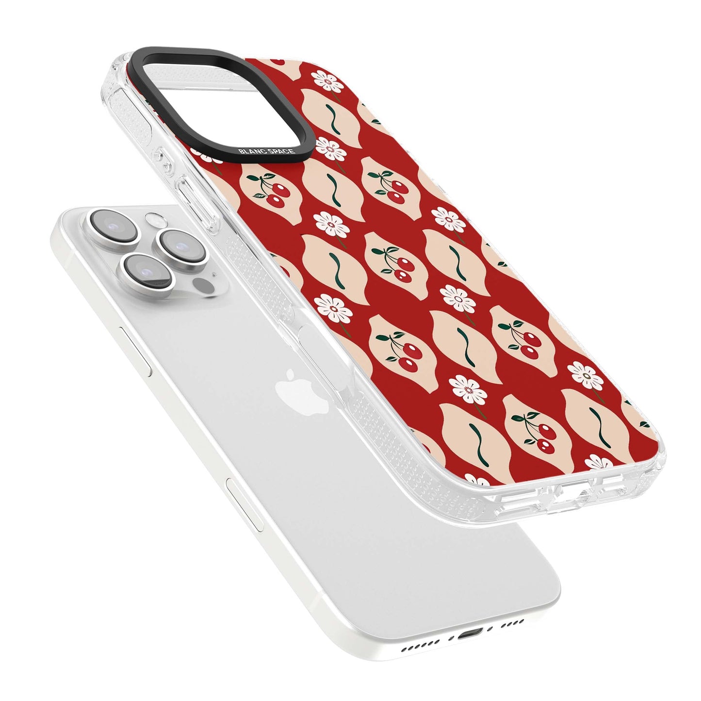 Vintage Cherry Diamond Pattern