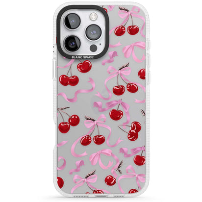 Pink Bow & Cherries