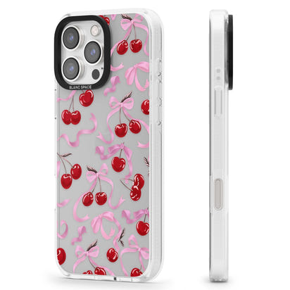 Pink Bow & Cherries