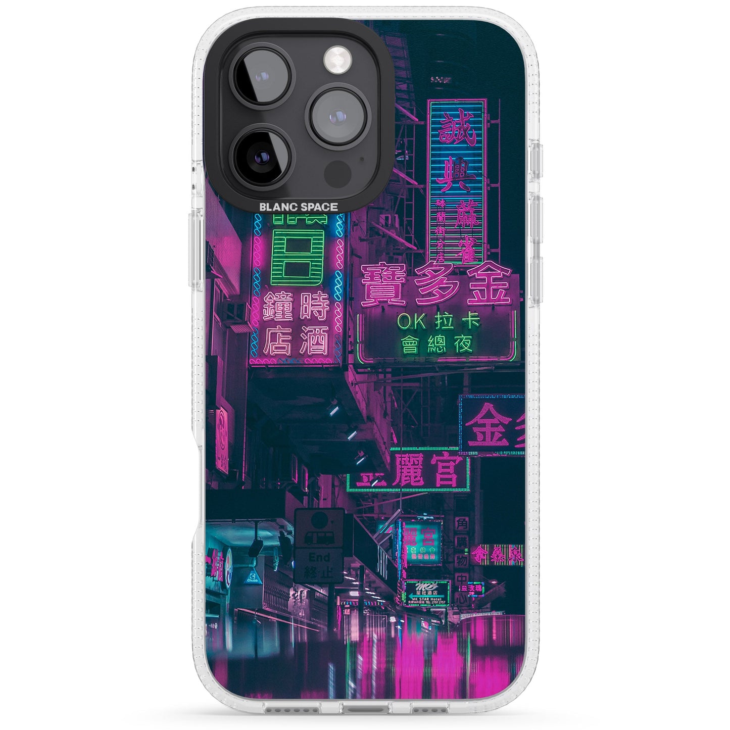 Bande nocturne au néon