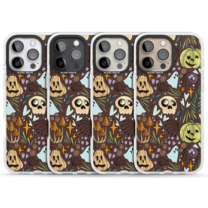 Goblincore Cartoon Halloween Pattern