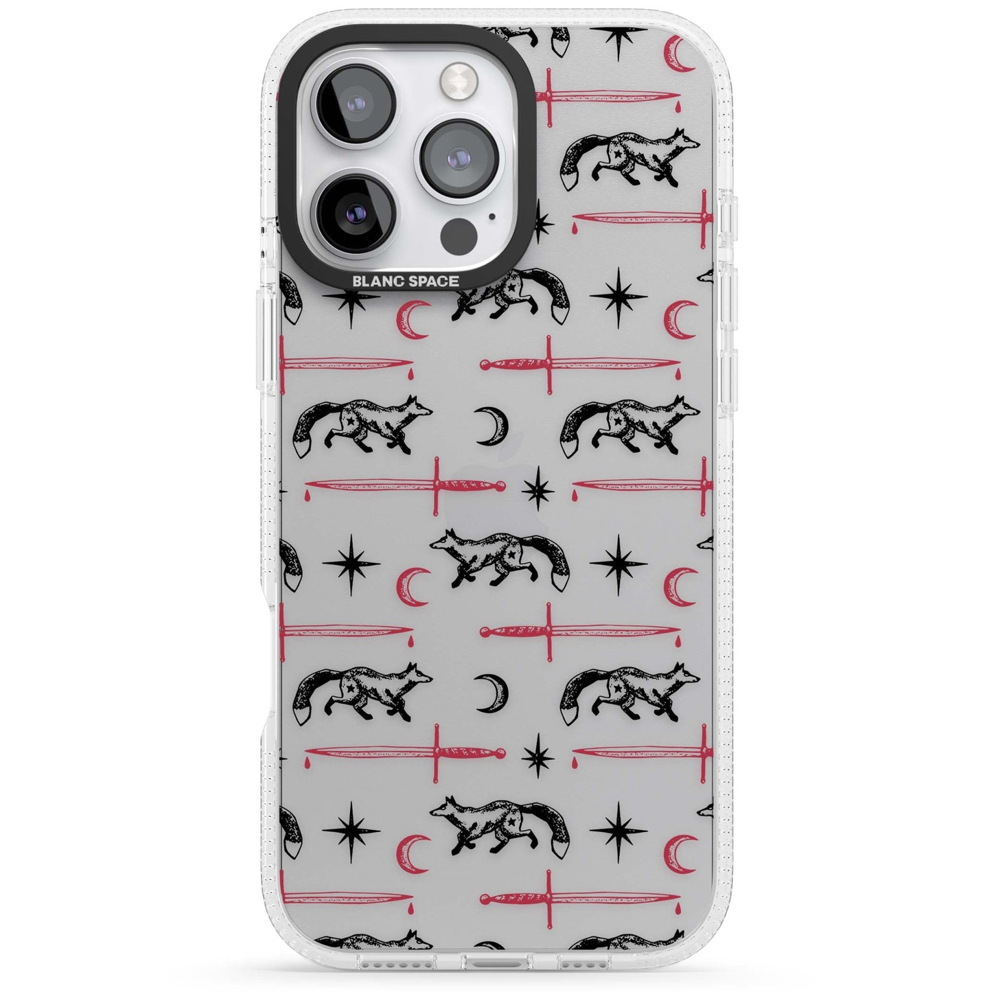 Motif renard et lame