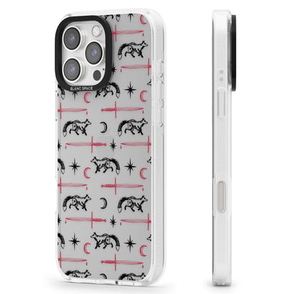 Motif renard et lame