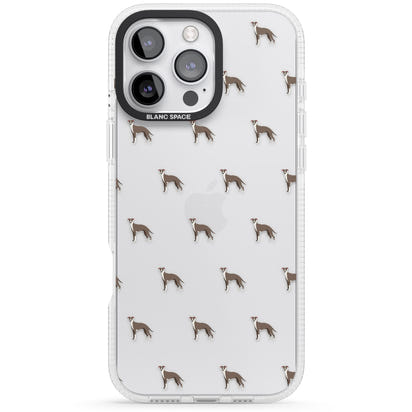Motif de chien whippet transparent