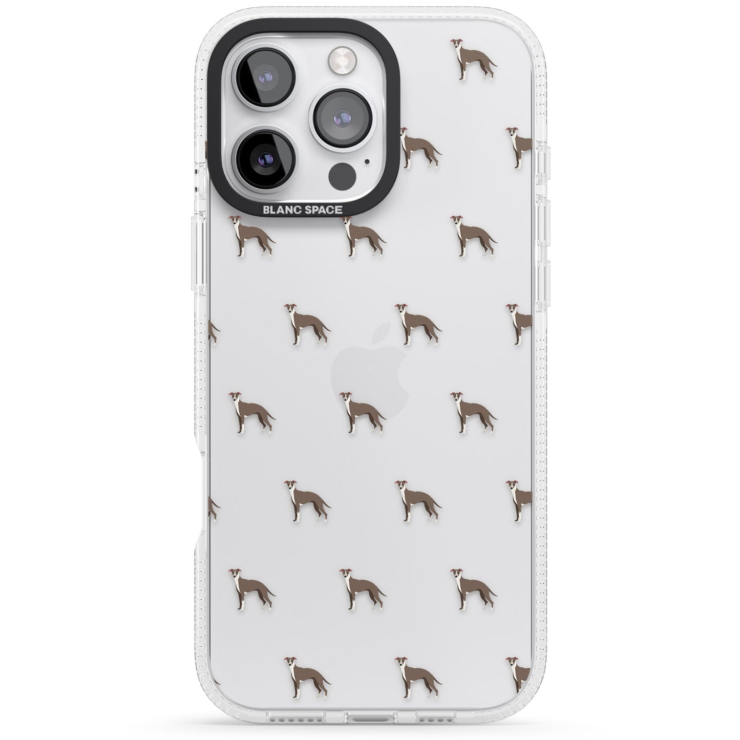 Motif de chien whippet transparent