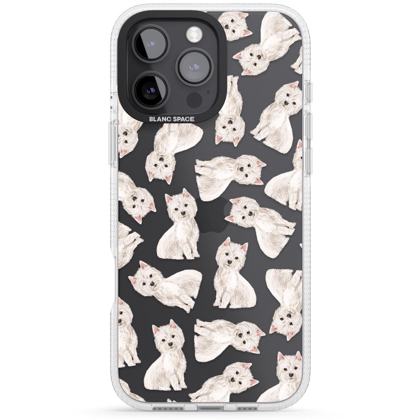Motif de chien Westie