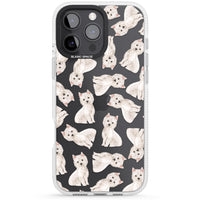Motif de chien Westie
