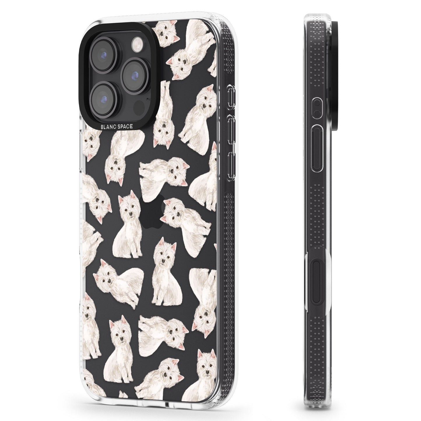 Motif de chien Westie